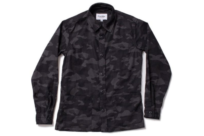 Standout This Season With A Black Camo Overshirt