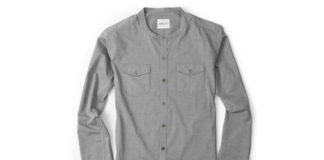 Why You Need To Add This Collarless Shirt To Your Closet