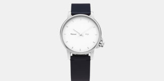 Switch It Up With Miansai’s Navy Leather Band Watch