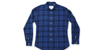 Score This Indigo Button Down Shirt For Less Than $100