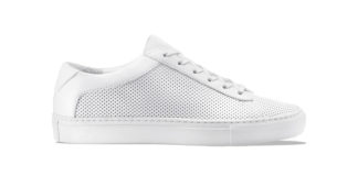 These Sneakers Put A Spin On The Classic Triple White Design